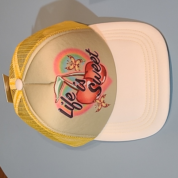 Forever 21 Life Is Sweet Trucker Hat Womens Baseball Cap - Picture 2 of 11